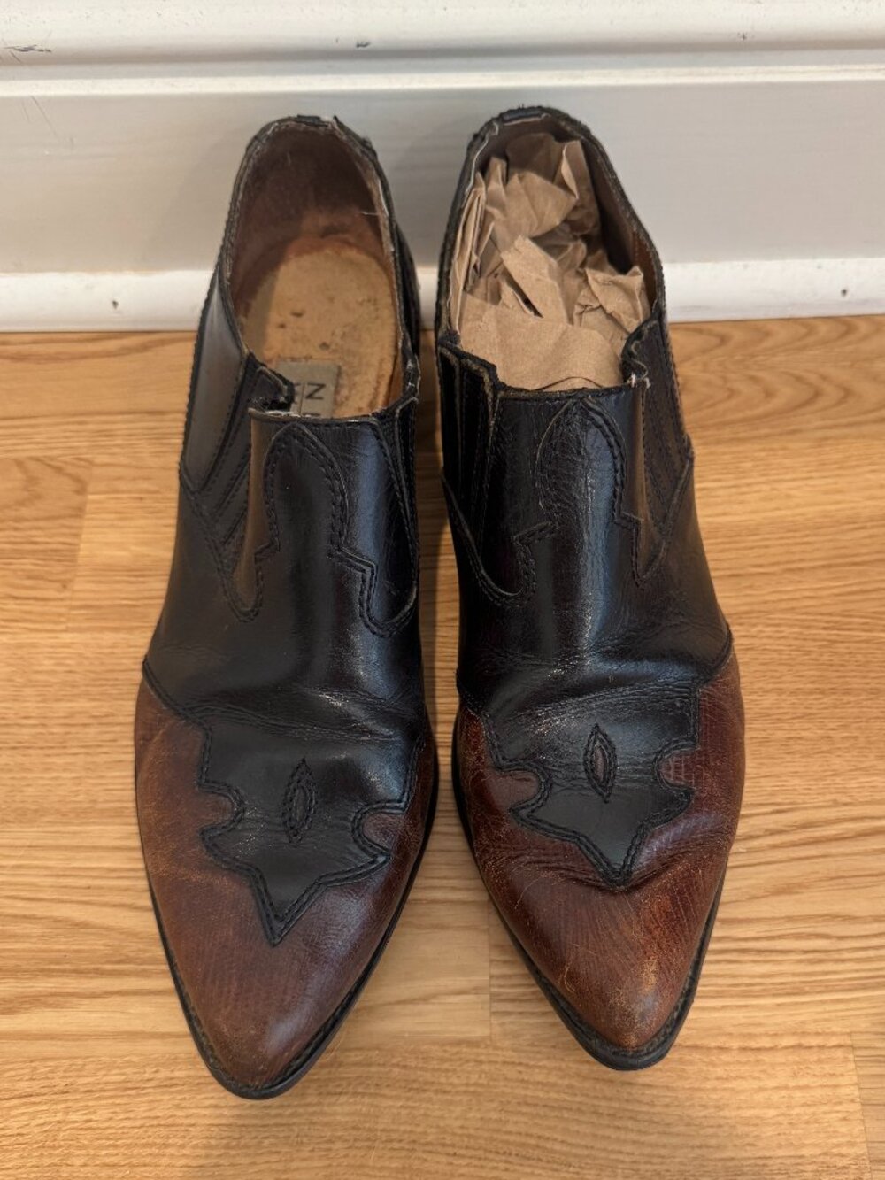 Vintage Nine West western mules - size 8.5
